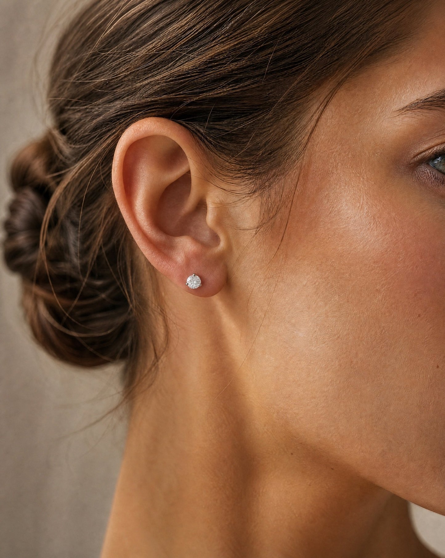 Mini Round Stud Earrings