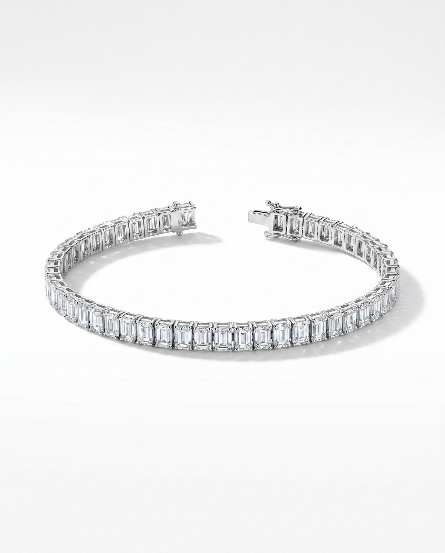 Emerald Cut Tennis Bracelet