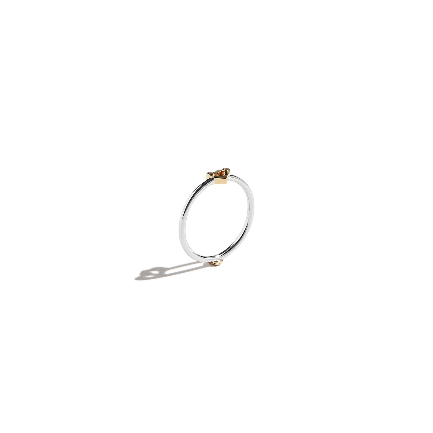 Umlaut Heart Ring