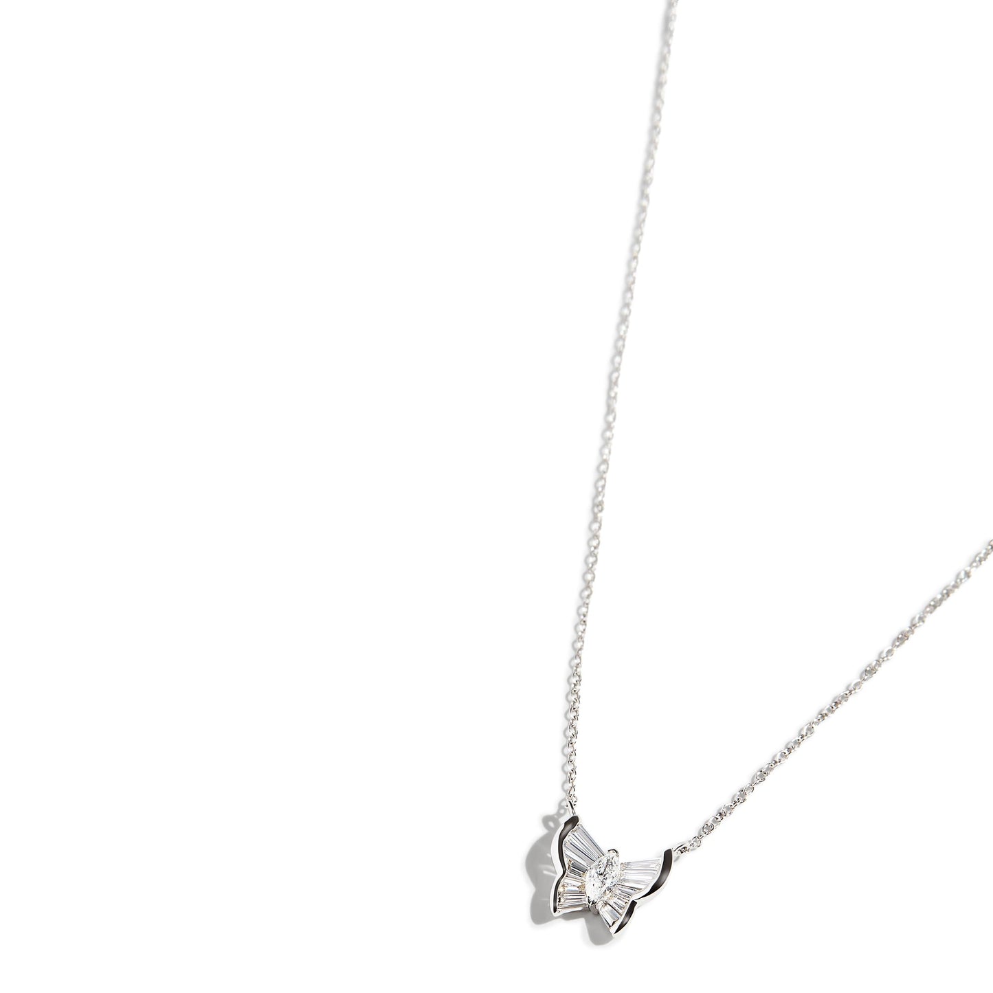 SINGLE STONE BUTTERFLY NECKLACE