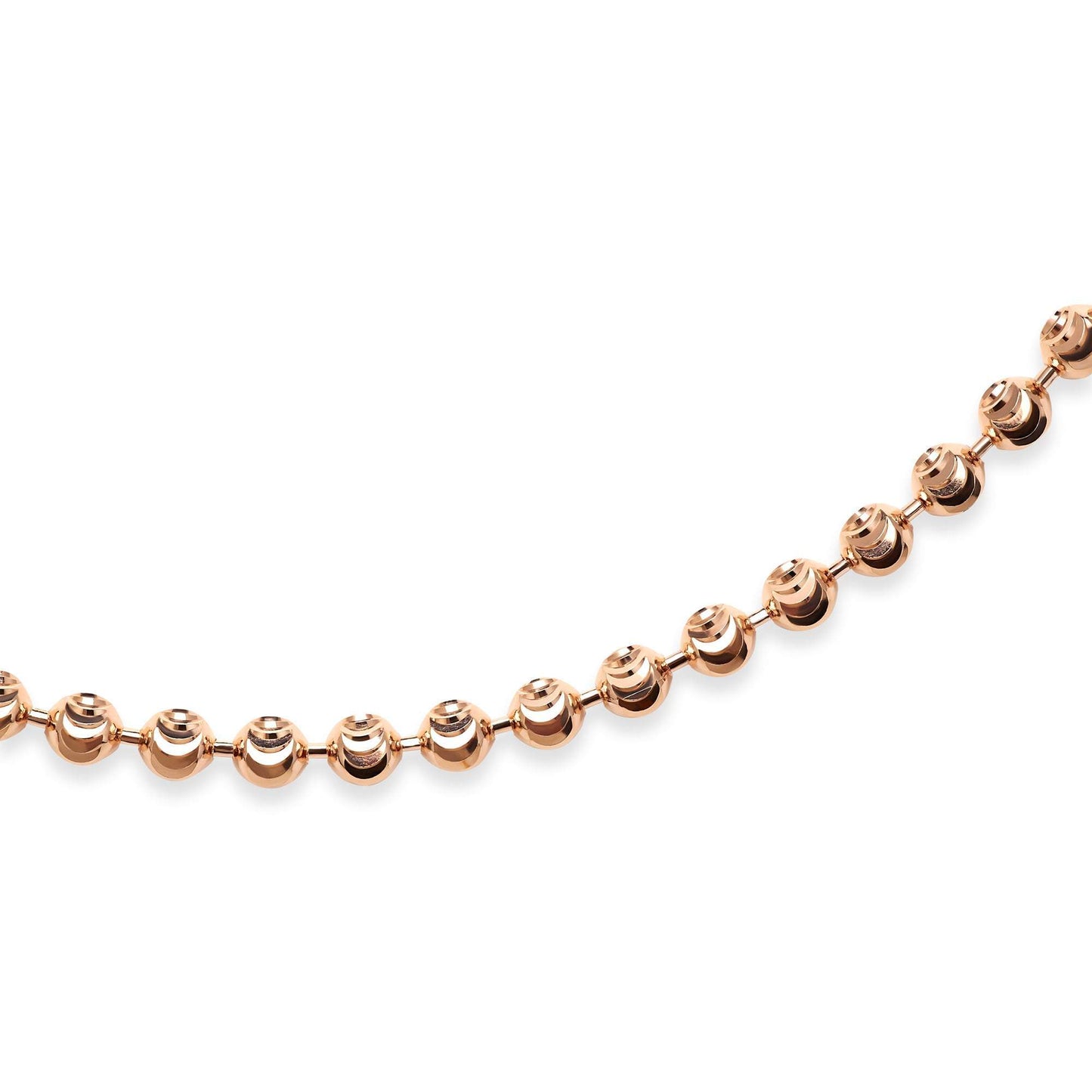 The 2MM Mooncut Ball Chain Necklace