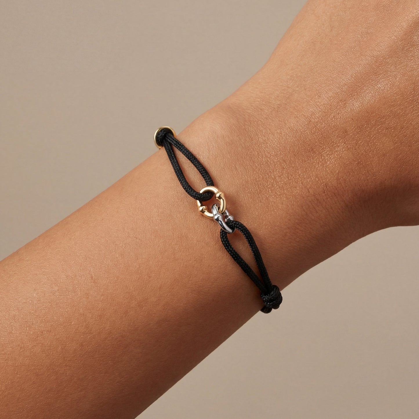 Double Umlaut Adjustable Cord Bracelet