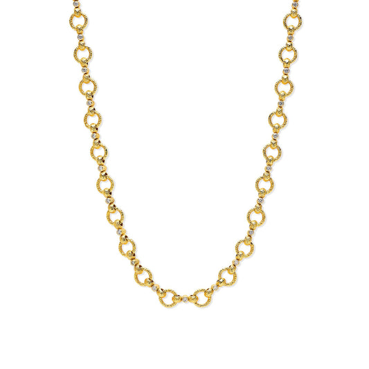 Tumbled Hoop Dot Necklace