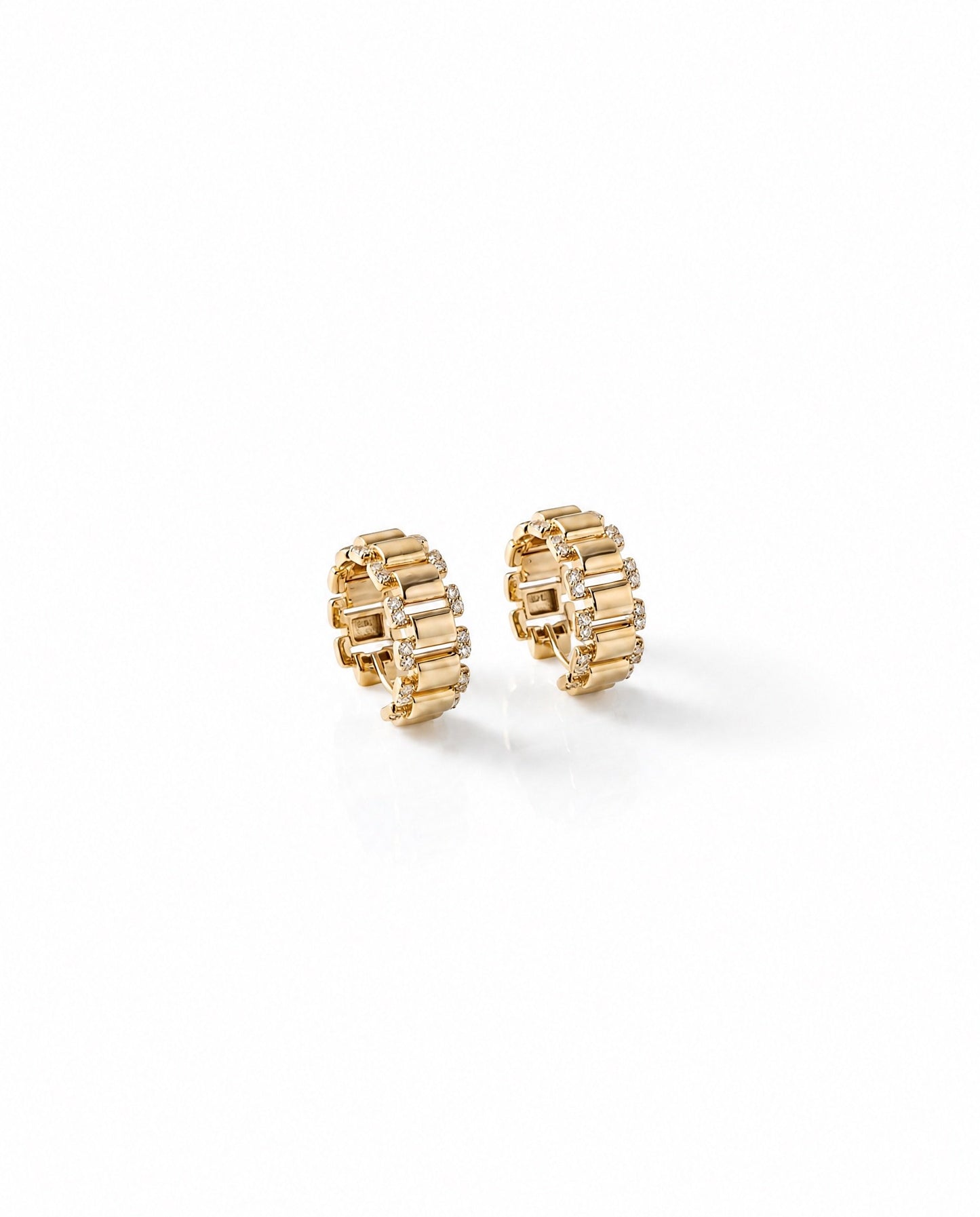 Pave Watch Link Huggies