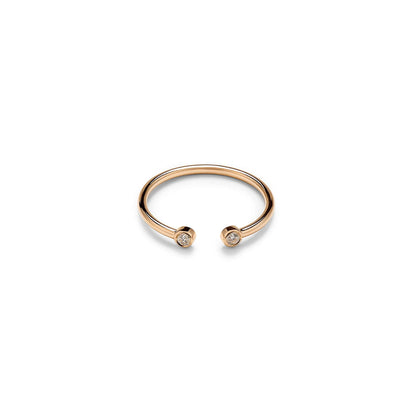 Umlaut Open Bezel Ring