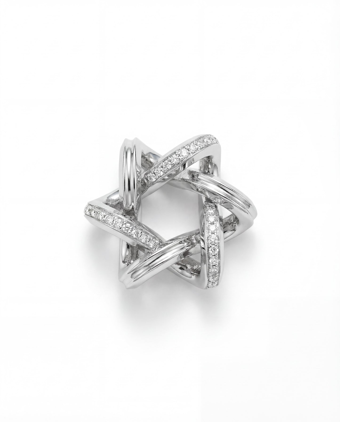 Silver Infinitÿ Star of David Pendant