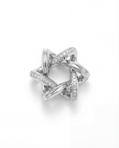 Silver Infinitÿ Star of David Pendant