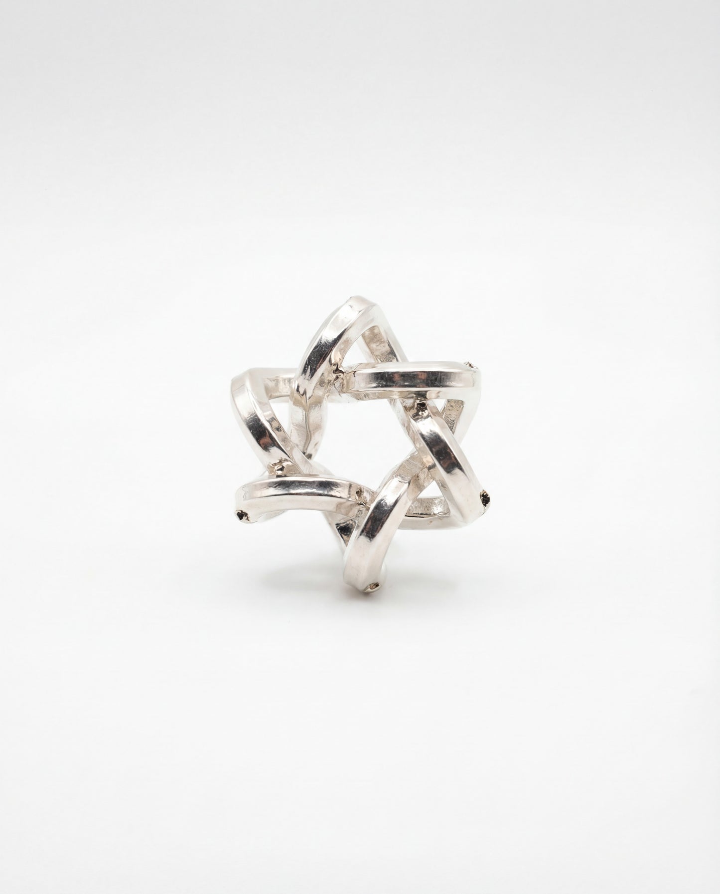 Silver Infinitÿ Star of David Pendant