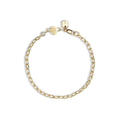 The Hamsa Bezel Charm Bracelet