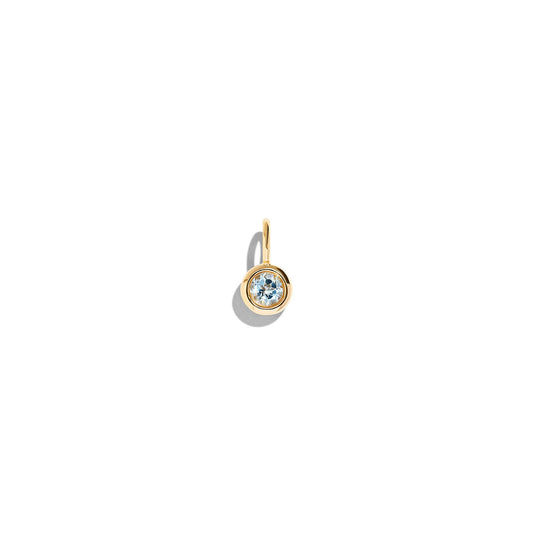 BABY BLUE TOPAZ BEZEL PENDANT