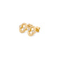 Umlaut Diamond Detail Stud Earrings