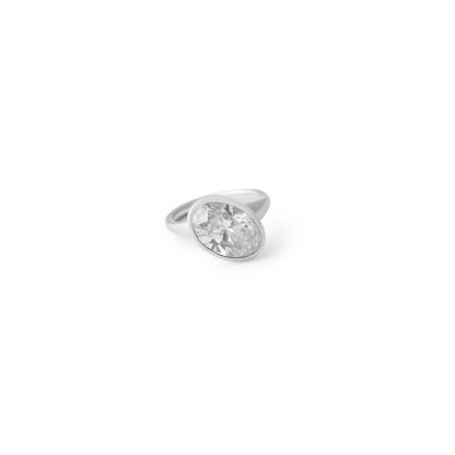 TILTED OVAL CUT DIAMOND BAND