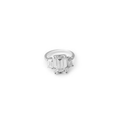 MULTI STONE EMERALD CUT RING
