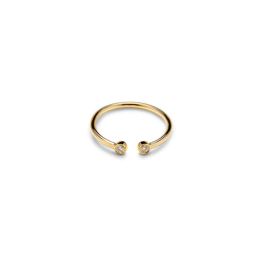 Umlaut Open Bezel Ring