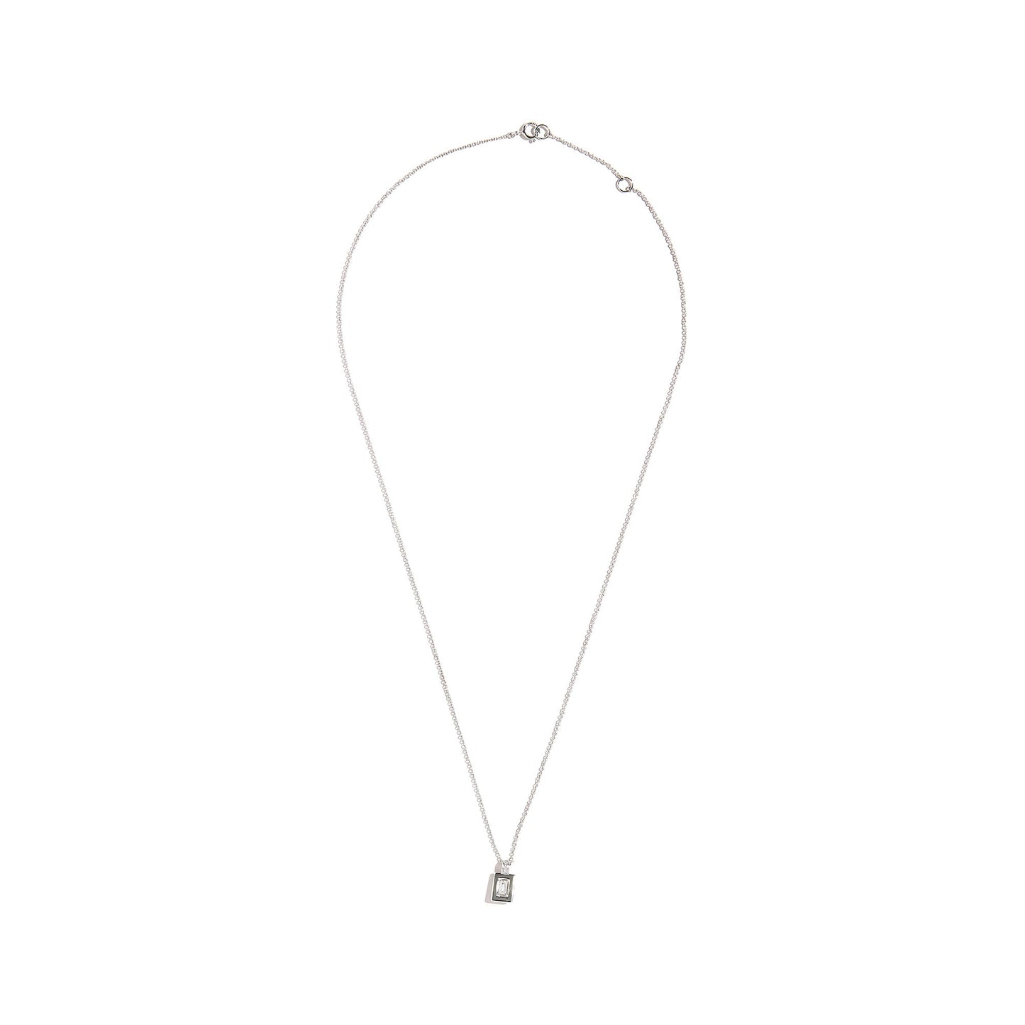 EMERALD CUT OUTLINE PENDANT