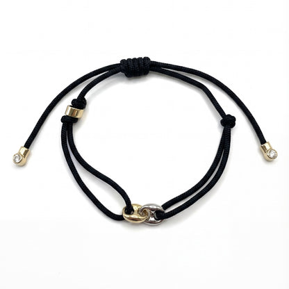 Double Mariner Adjustable Cord Bracelet