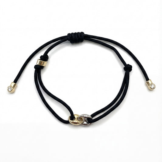 Double Mariner Adjustable Cord Bracelet