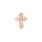 Rose Enamel Cross Pendant