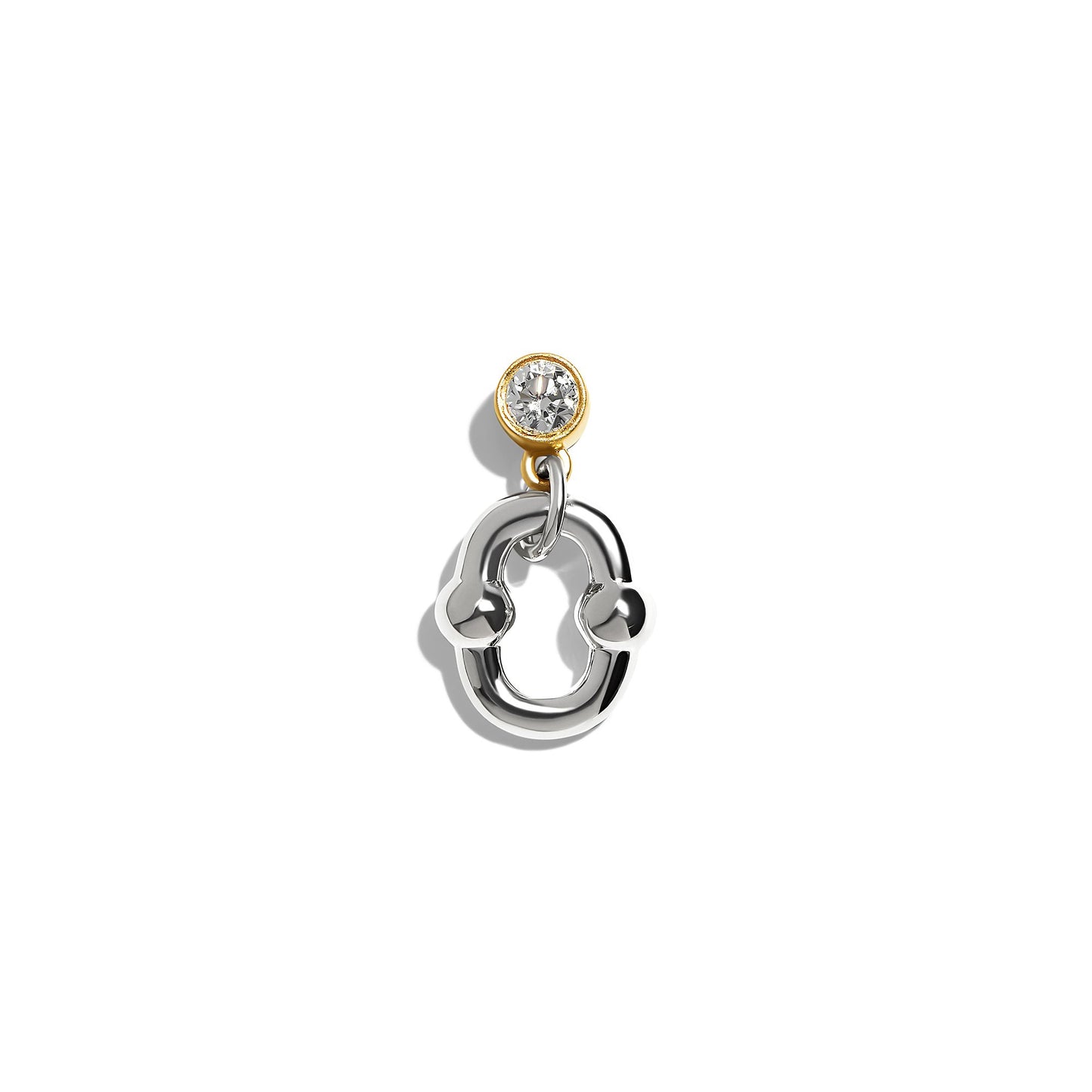 The Bezel Umlaut Earrings