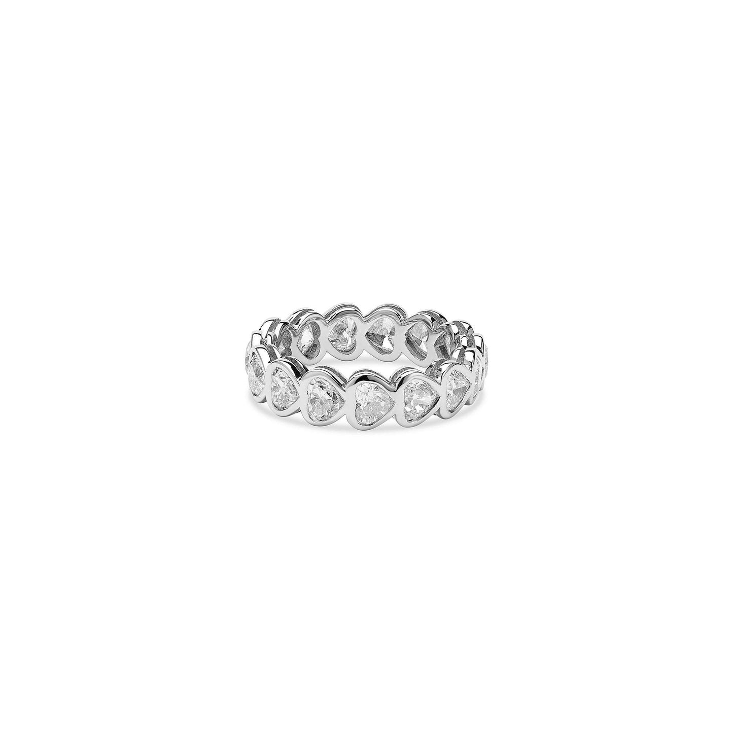 Heart Diamond Eternity Ring