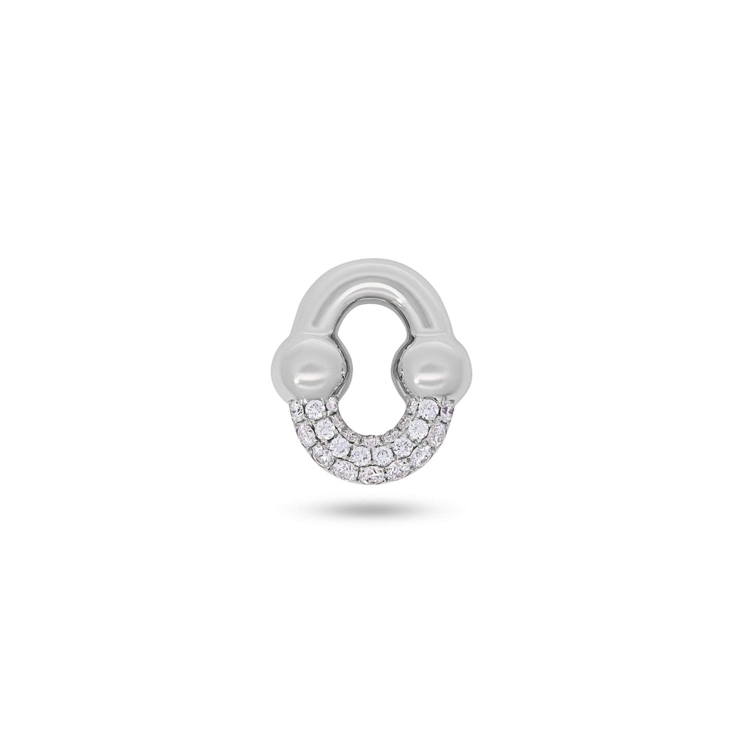 Umlaut Half Diamond Pendant