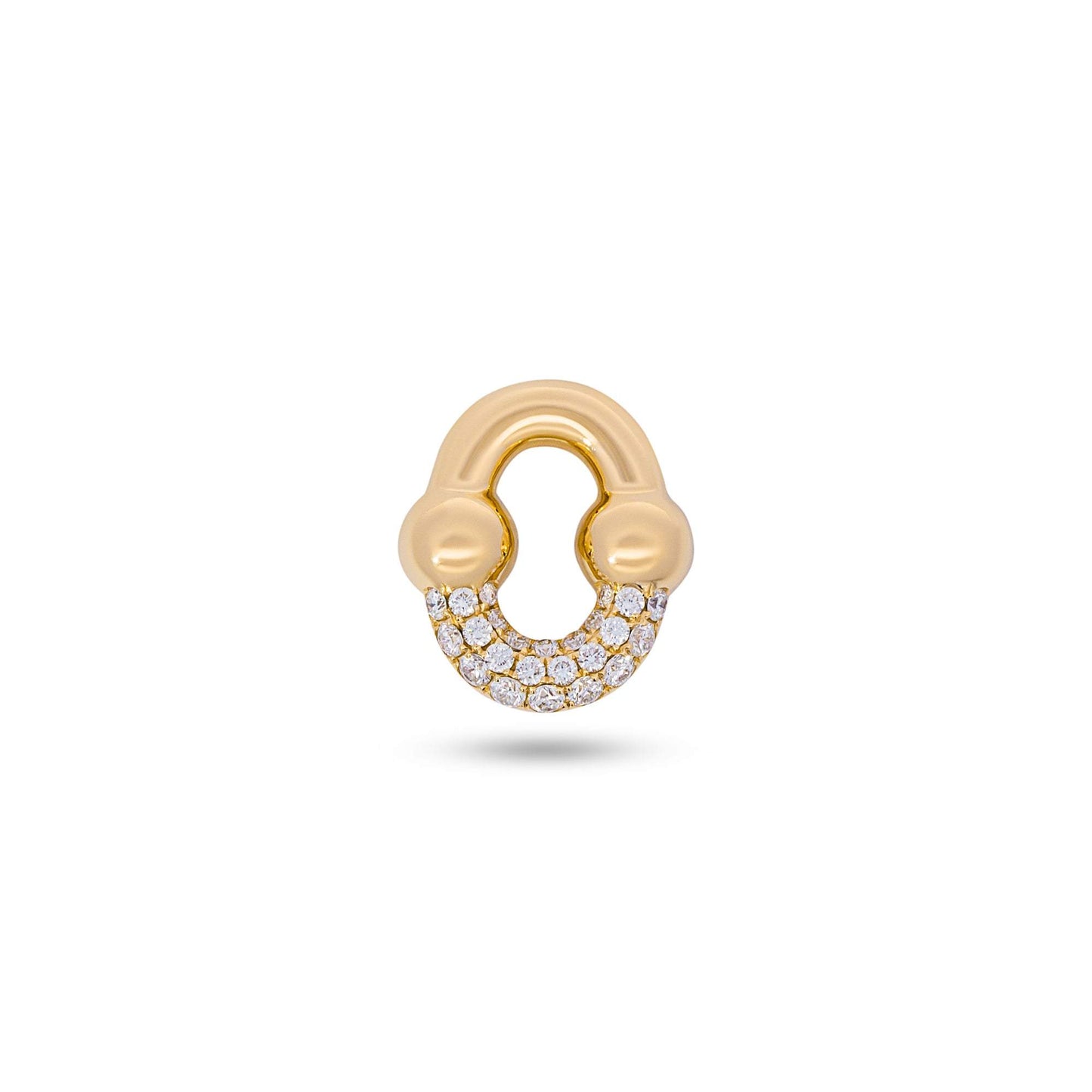 Umlaut Half Diamond Pendant