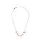 MULTICOLOR HANGING BEZEL NECKLACE