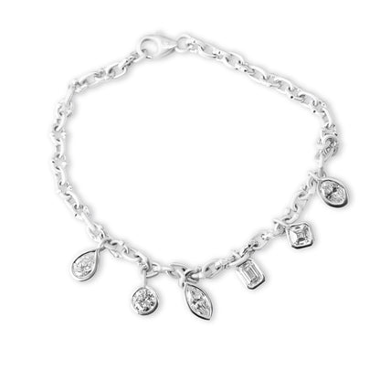 MULTI STONE UMLAUT BRACELET