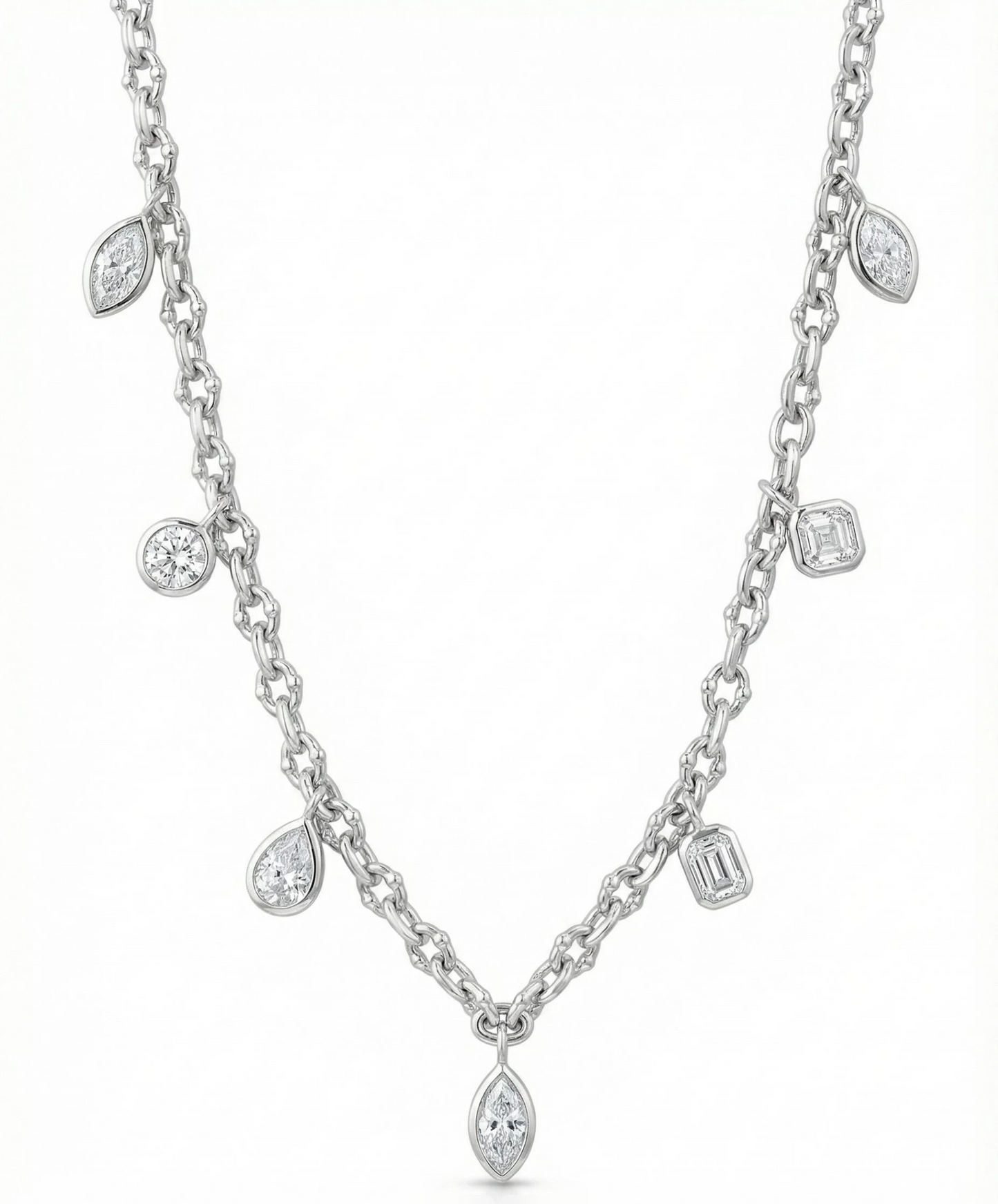 MULTI STONE UMLAUT NECKLACE
