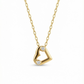 HANGING UMLAUT HEART NECKLACE