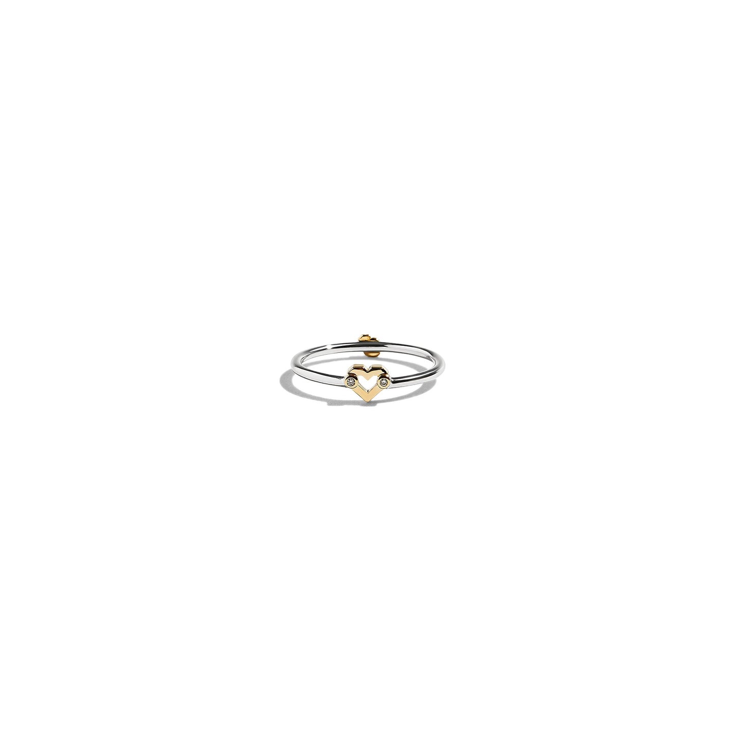 Umlaut Heart Ring