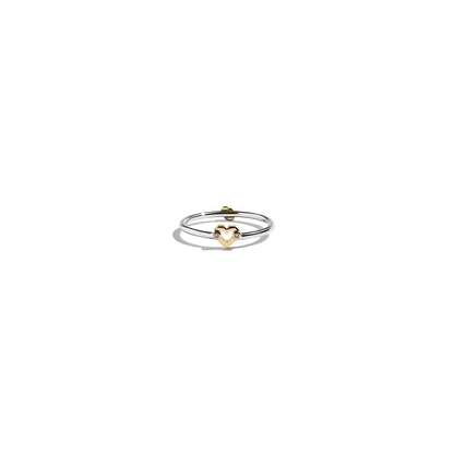 Umlaut Heart Ring