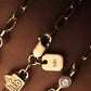The Cross Bezel Charm Bracelet