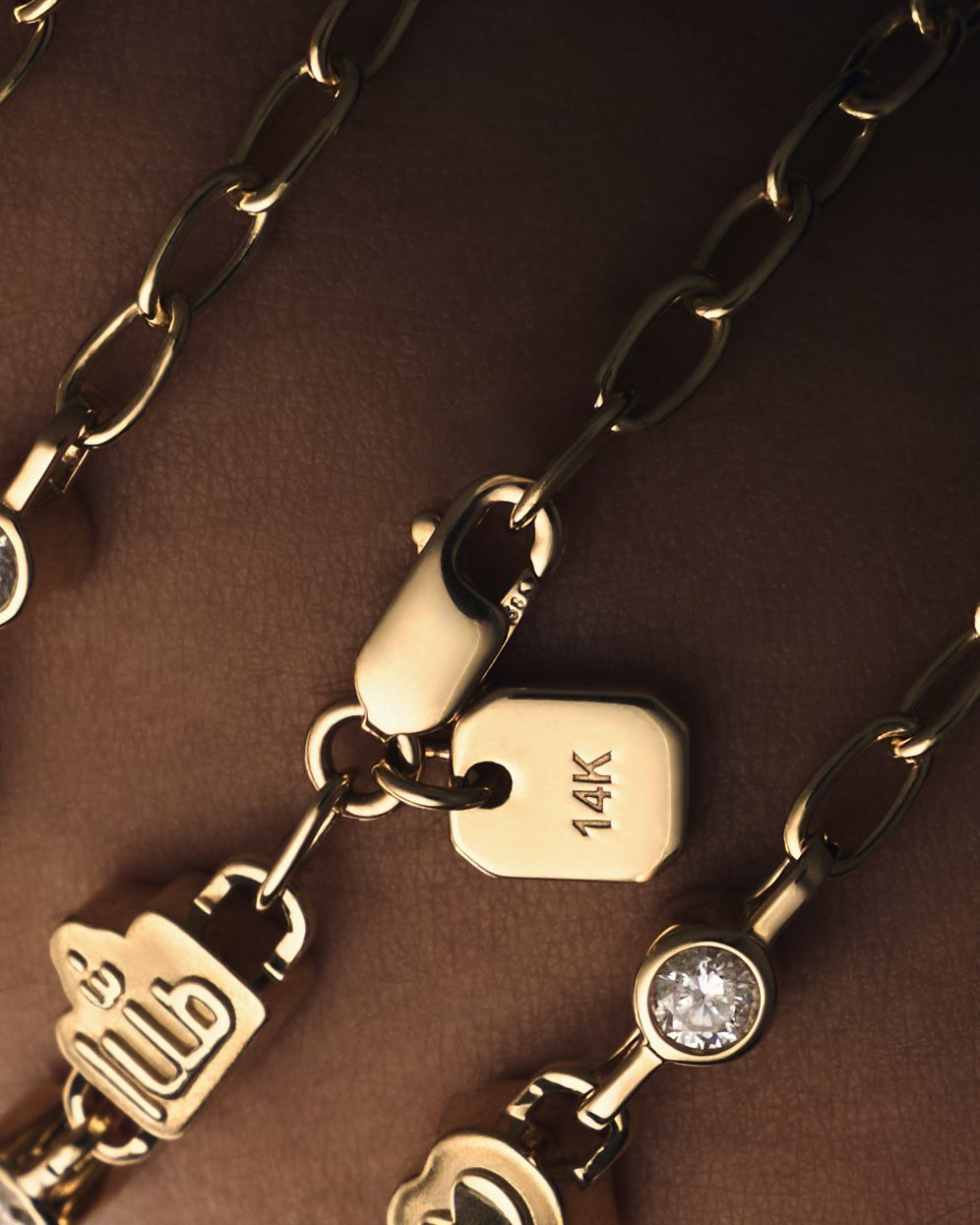The Cross Bezel Charm Bracelet