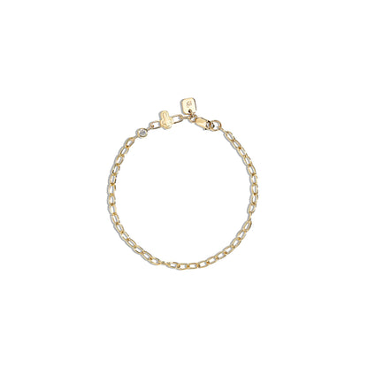 The Cross Bezel Charm Bracelet