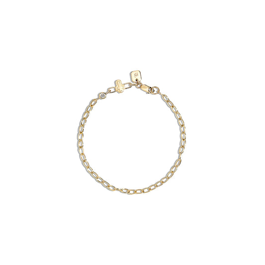 The Cross Bezel Charm Bracelet