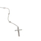 MULTI STONE CROSS DROP NECKLACE
