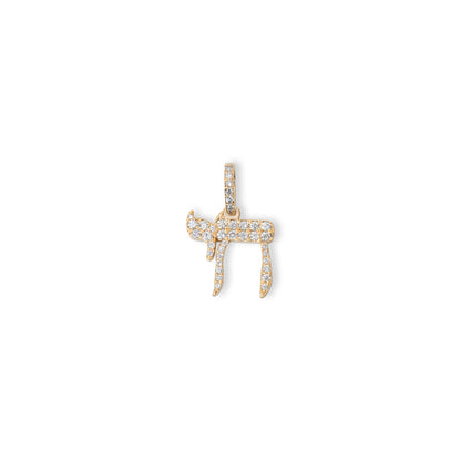 Yellow Gold Pico Chai Pendant