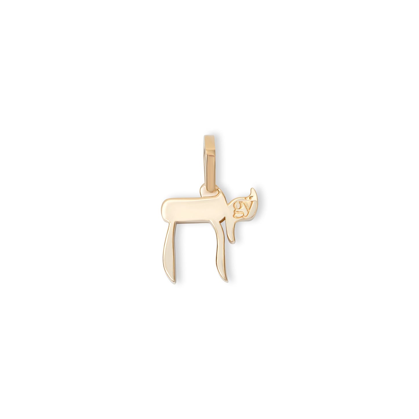 Yellow Gold Pico Chai Pendant