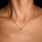 The Duo Bezel Star of David Necklace