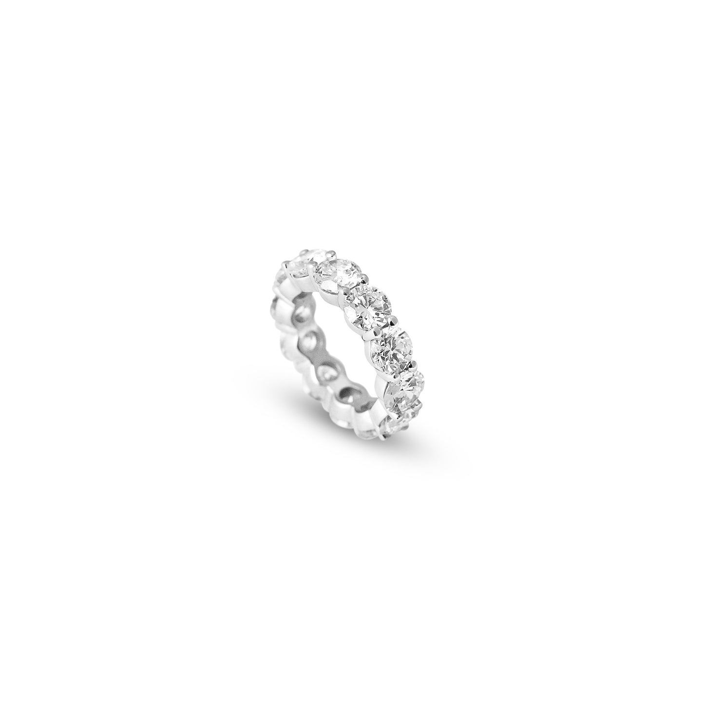 THICK ROUND DIAMOND ETERNITY BAND