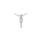 White Gold Crossless Jesus Pendant