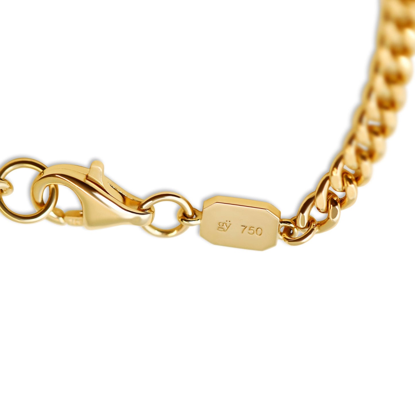 OPEN DISC CURB BRACELET