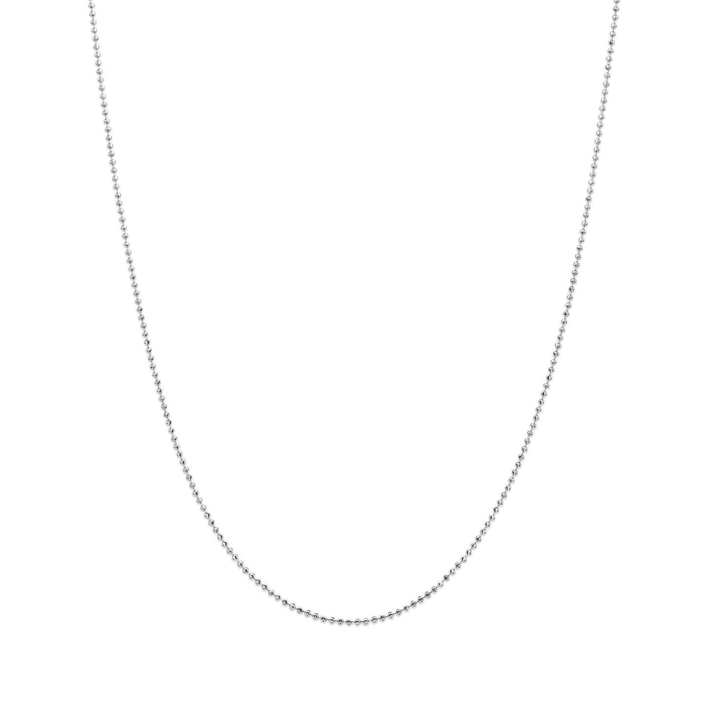 The 2MM Mooncut Ball Chain Necklace