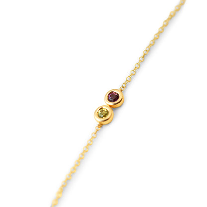 YELLOW GOLD DUO LINK BRACELET
