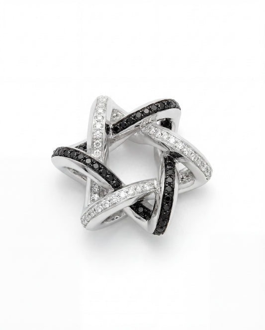 Black Diamond Infinitÿ Star of David Pendant