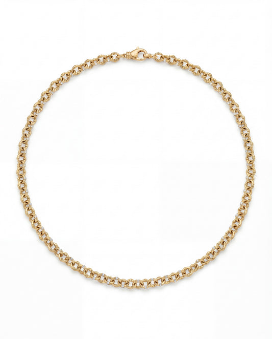 Umlaut Diamond Necklace