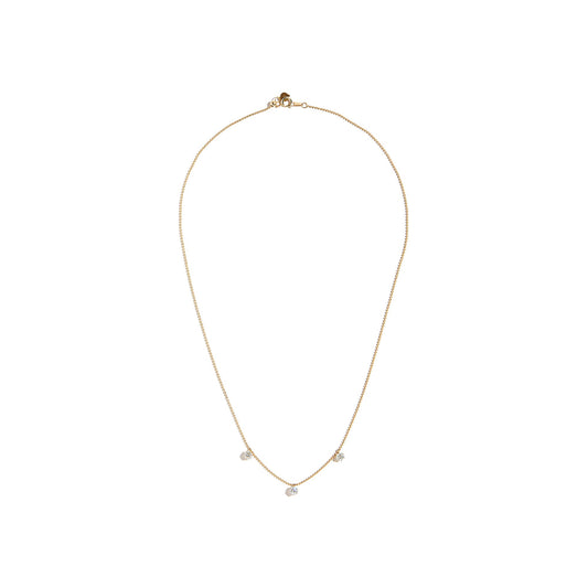 TRIPLE STONE CABLE NECKLACE