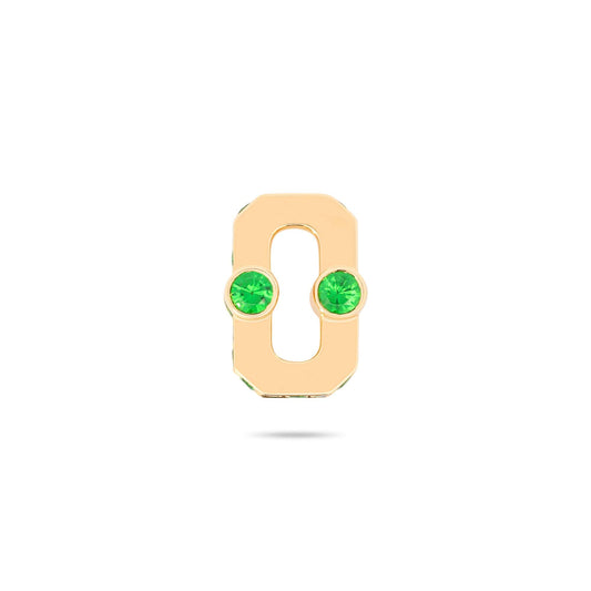 Varsity Umlaut Green Garnet Pendant