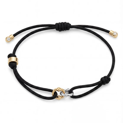 Double Umlaut Adjustable Cord Bracelet